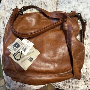 Frye Cognac Leather Shoulder or Crossbody Bag Purse